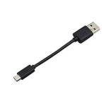 USB-A male naar USB-Micro male power kabel lengte 50cm zwart